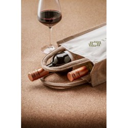 Sac à vin en Jute Canvas Double Wine Bag 
