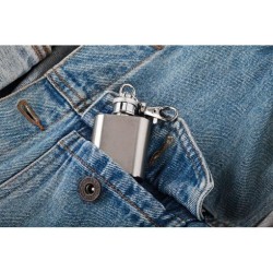 Porte-clés avec mini flasque personnalisable 