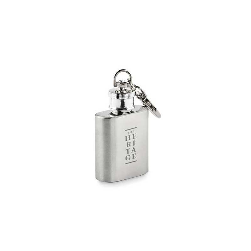 Porte-clés avec mini flasque personnalisable 