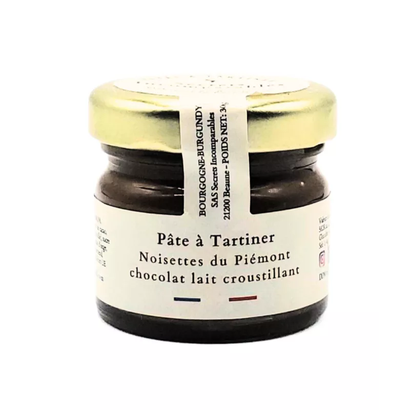 Pâte à Tartiner Noisettes du Piémont IGP Chocolat Lait Croustillant 