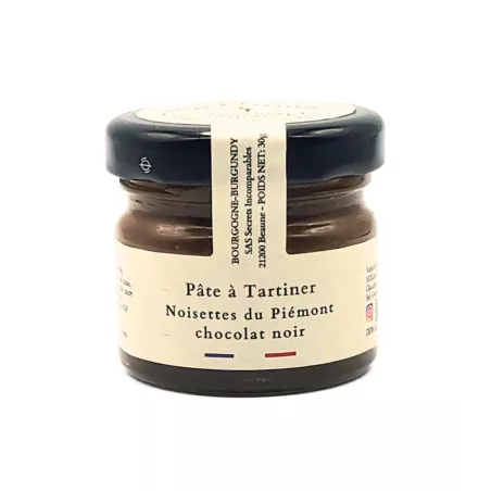 Pâte à Tartiner Noisettes du Piémont IGP Chocolat Noir 