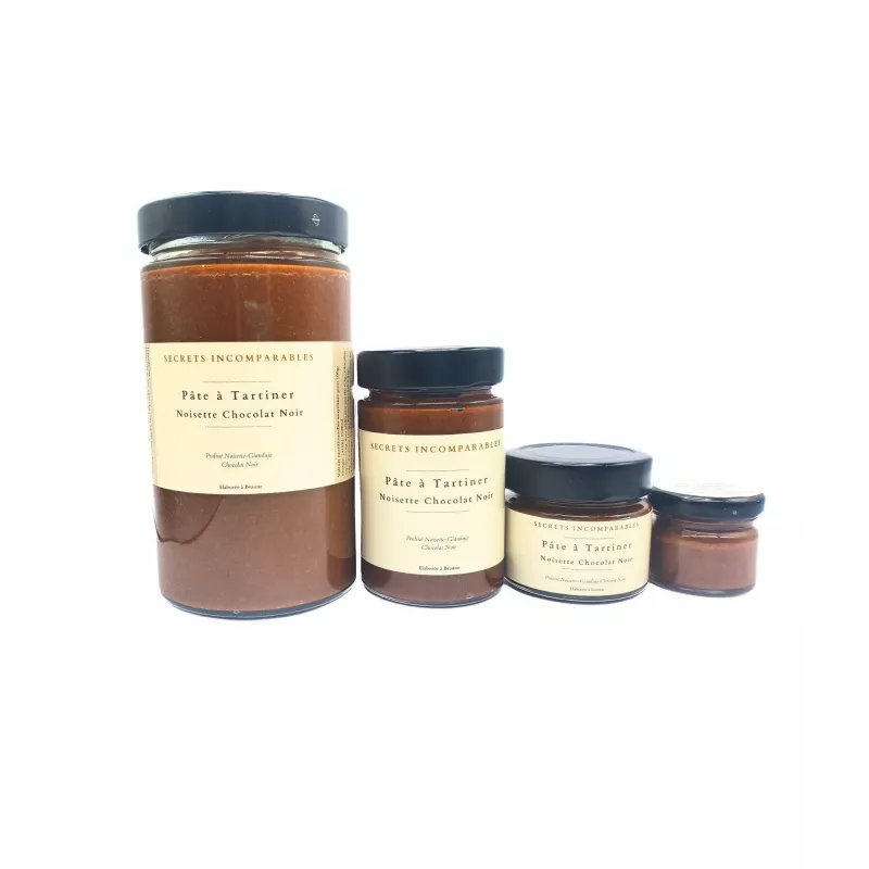 Pâte à Tartiner Noisettes du Piémont IGP Chocolat Noir 