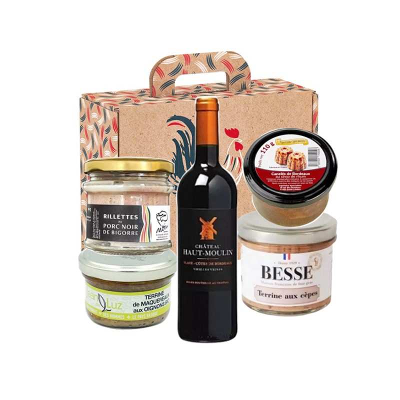 Panier Garni « Saveurs Bordelaises » – Cadeau Terroir de Bordeaux 