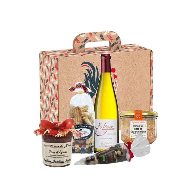 Coffret Gourmand « Noël Alsacien » – Cadeau terroir de Strasbourg 
