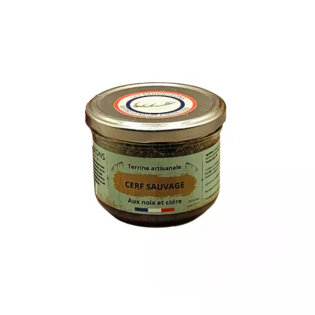 Terrine de cerf sauvage aux noix et cidre Les Sauvageons 