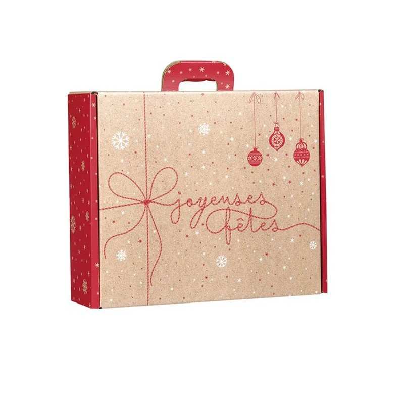 Valisette Kraft surprises d'hiver rouge 34.2 x 25.0 x 11.5 cm 