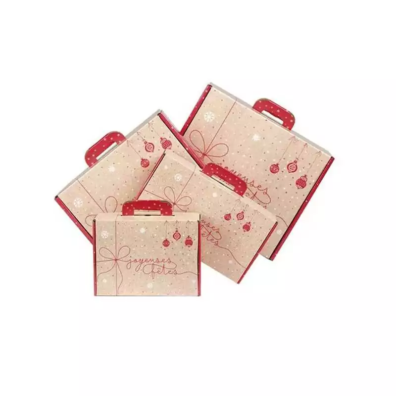 Valisette Kraft surprises d'hiver rouge 33.0 x 18.5 x 9.5 cm 