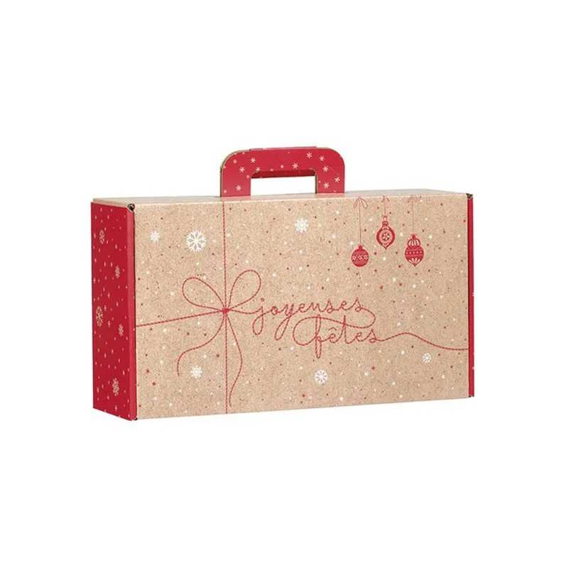 Valisette Kraft surprises d'hiver rouge 33.0 x 18.5 x 9.5 cm 