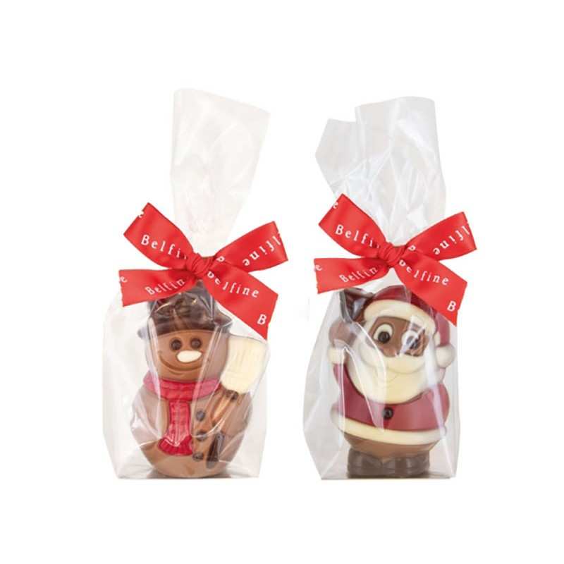 Figurine Chocolat Père Noël et Bonhomme de Neige – Sachet 40g 