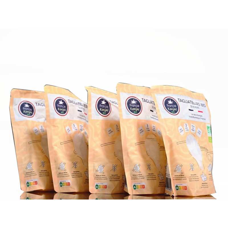 Tagliatelles BIO de konjac aux épices (5 Doypacks) 
