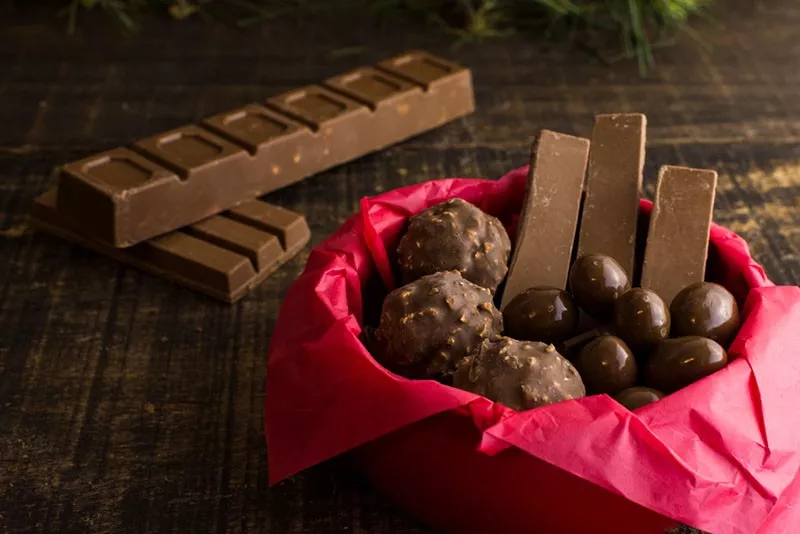 Panier garni chocolat